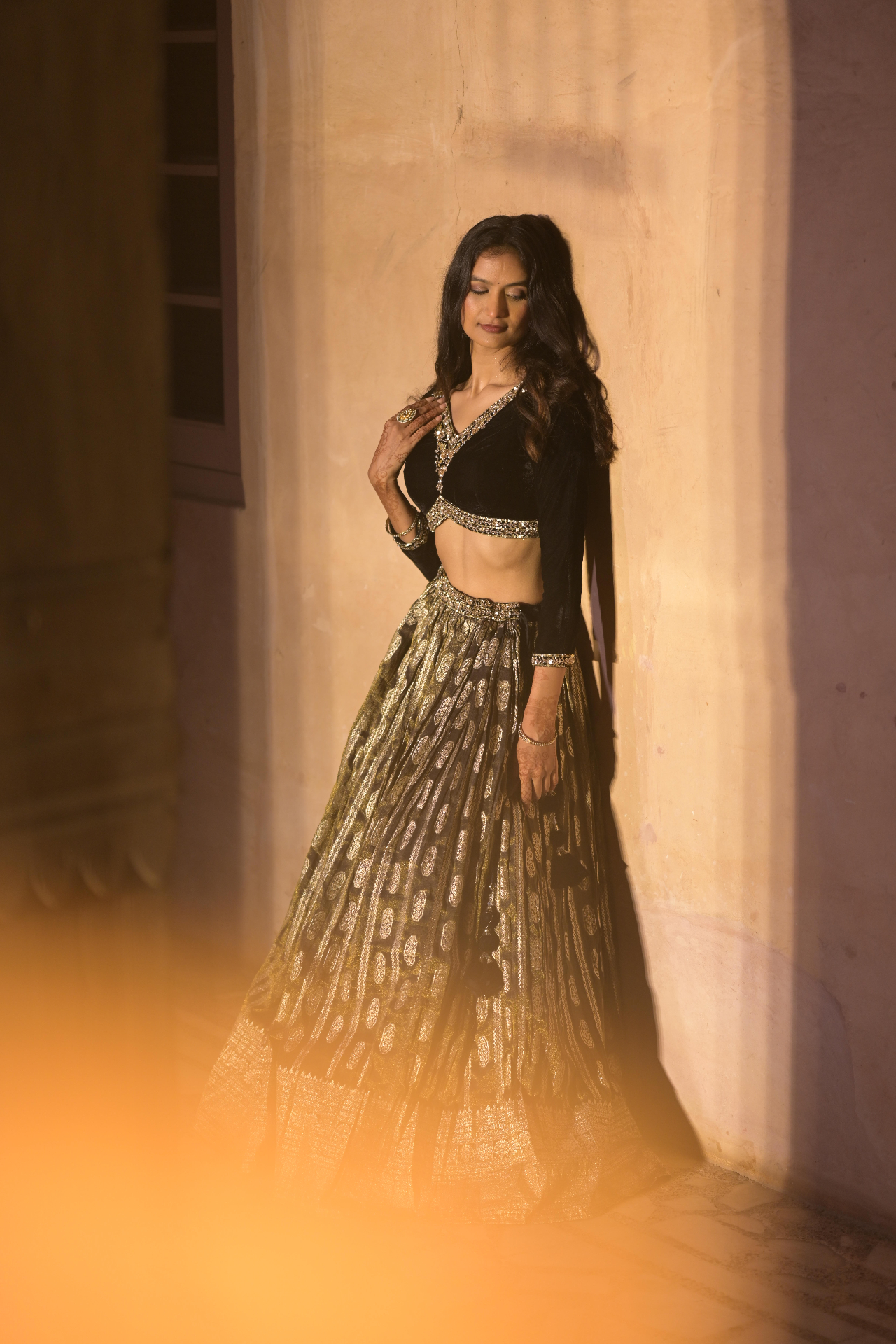Ethnit editorial — a woman dressed for celebration